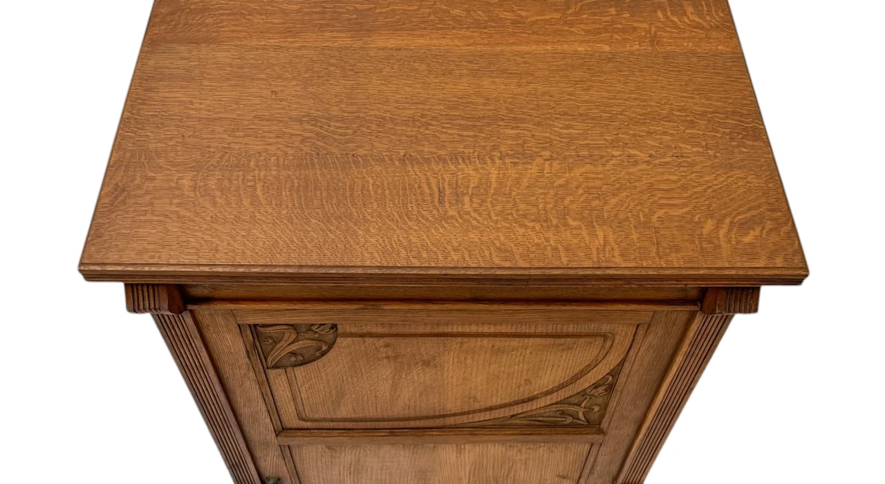 Arts & Crafts Art Nouveau One-Door Cabinet, 1900s